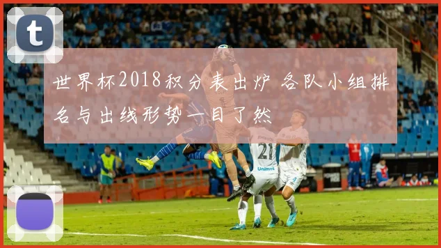 世界杯2018积分表出炉 各队小组排名与出线形势一目了然